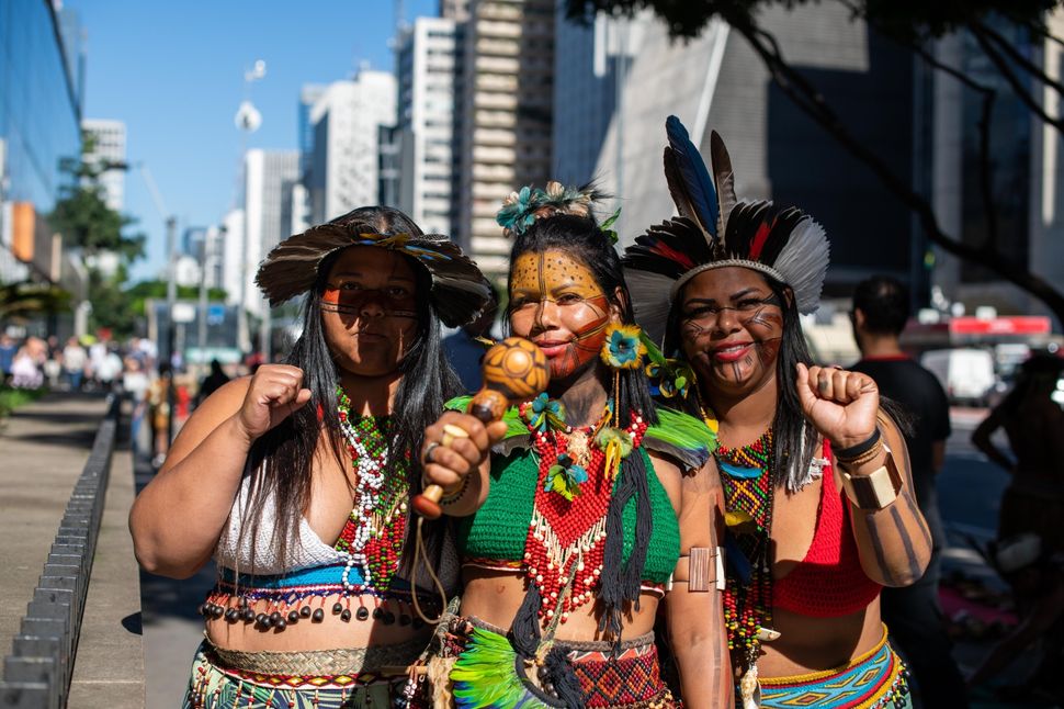 Pataxos indigenous people from Porto Seguro, Bahia