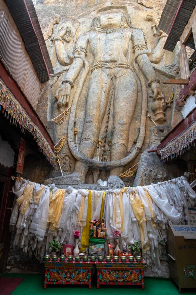Mulbekh, Buddha Maitreya statue