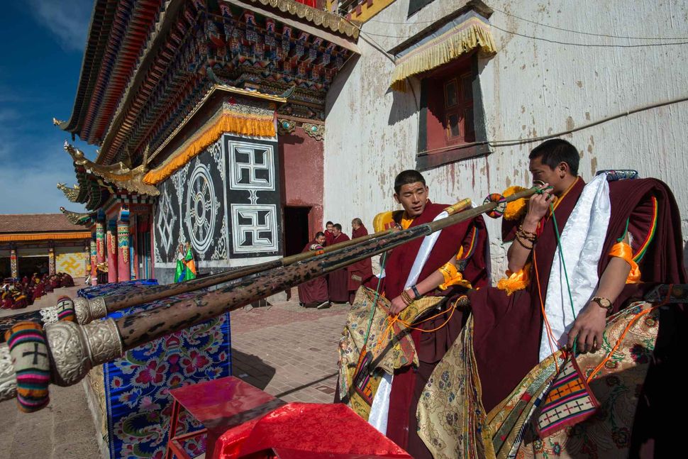 Monlam - Tibetan New Year 2018; Manyi Bon monastery, Aba, Sichuan, China